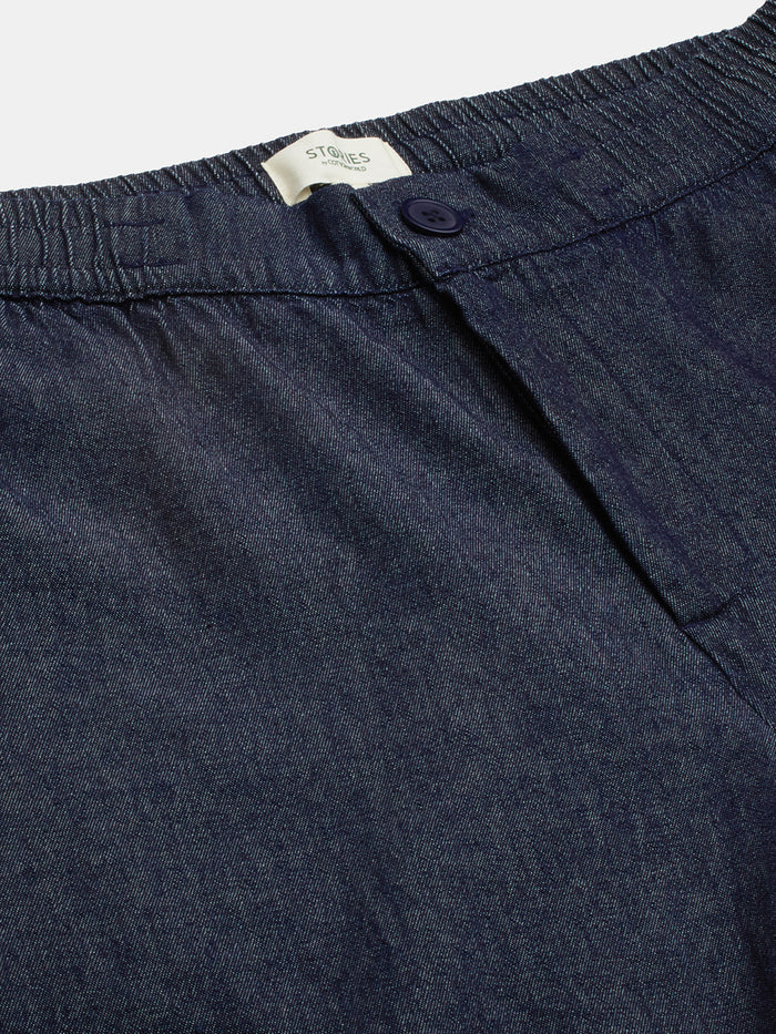 Men's 100% Cotton Regular Fit Denim Shorts Blue