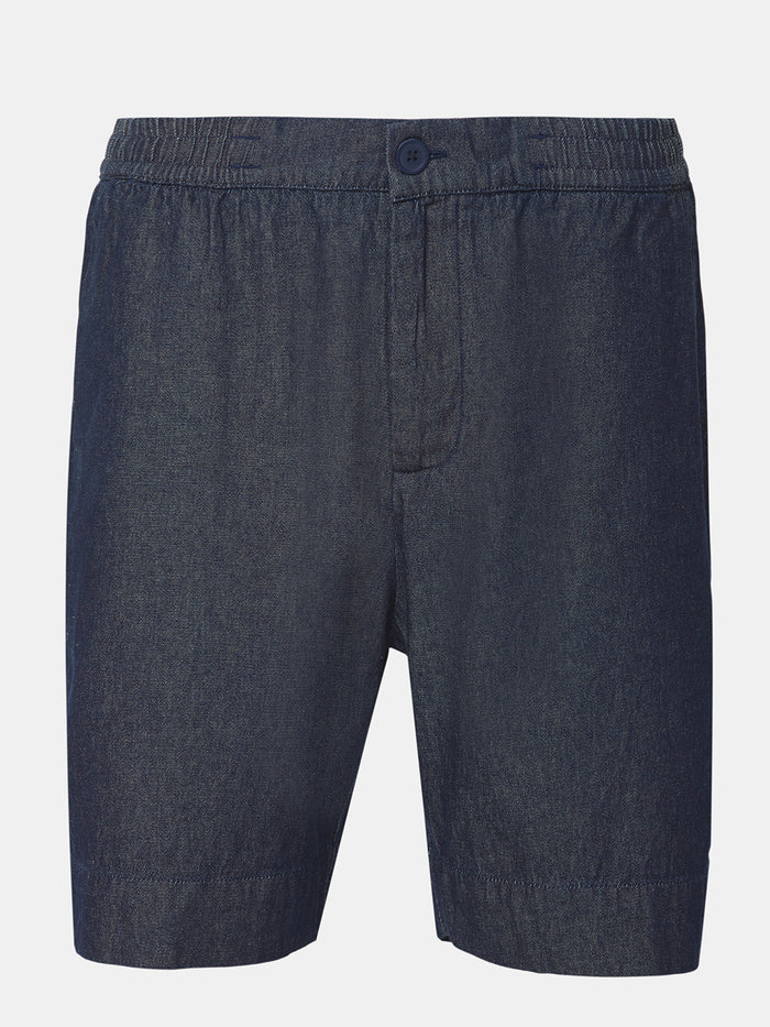 Men's 100% Cotton Regular Fit Denim Shorts Blue