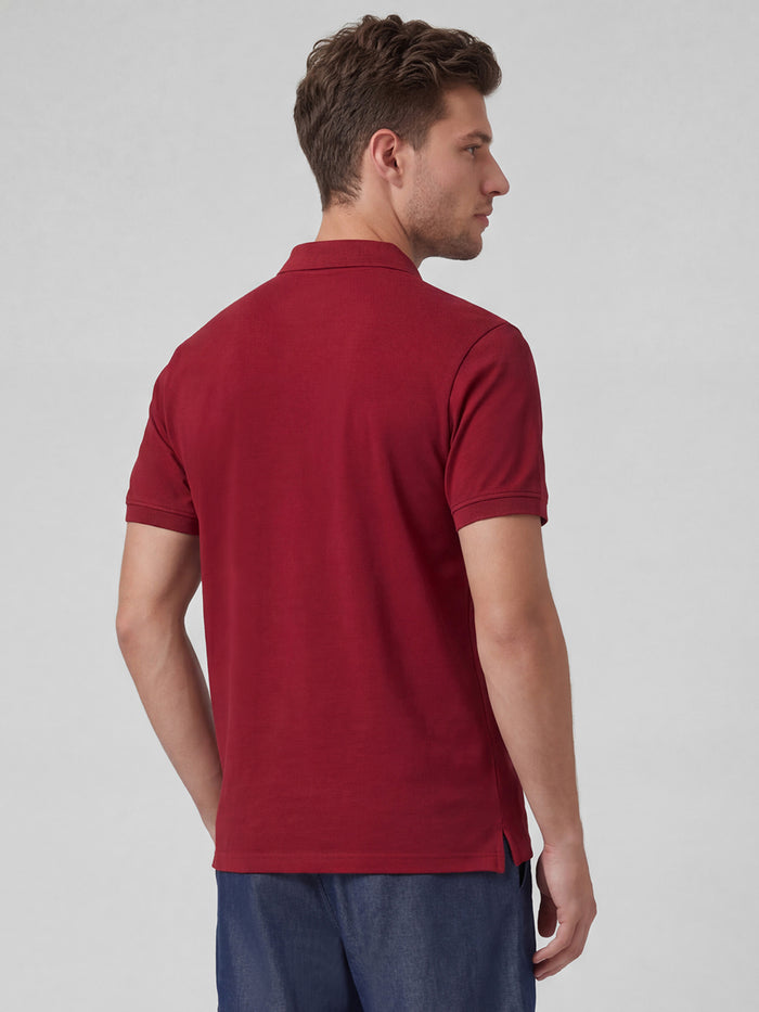 Men's 100% Organic Cotton Half Sleeves Regular Fit T-shirt Red