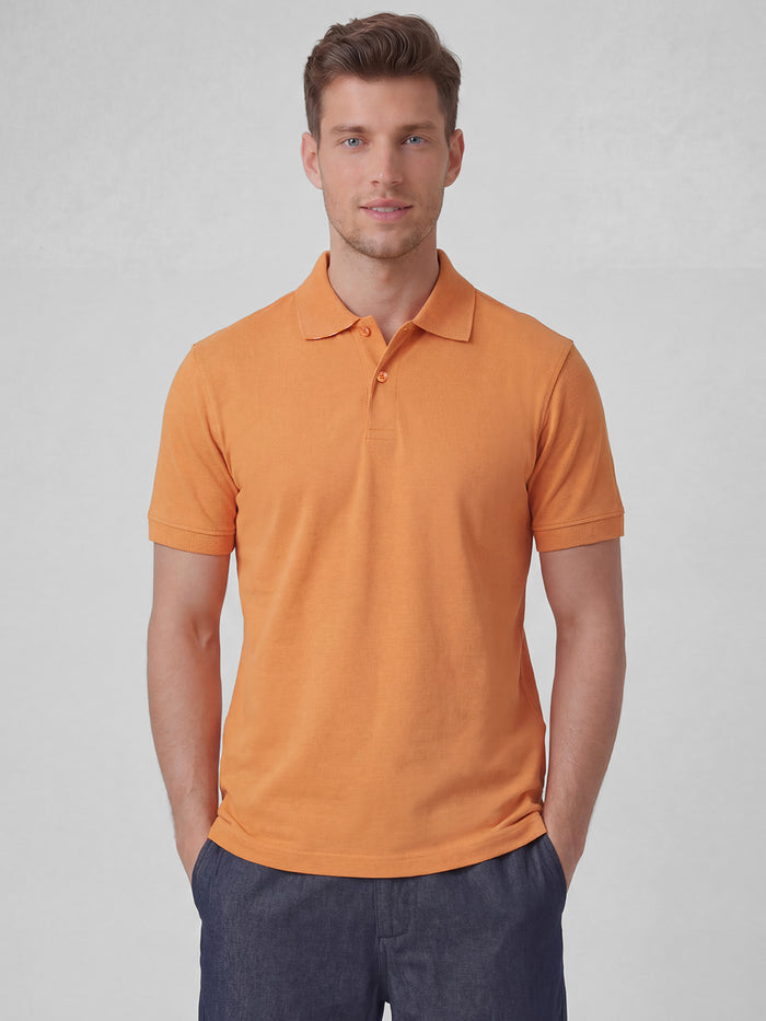 Men's 100% Organic Cotton Regular Fit Tshirt Orange