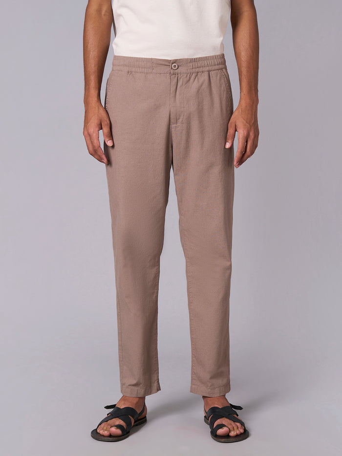 Men's Cotton Linen Regular Fit Pant Avenue