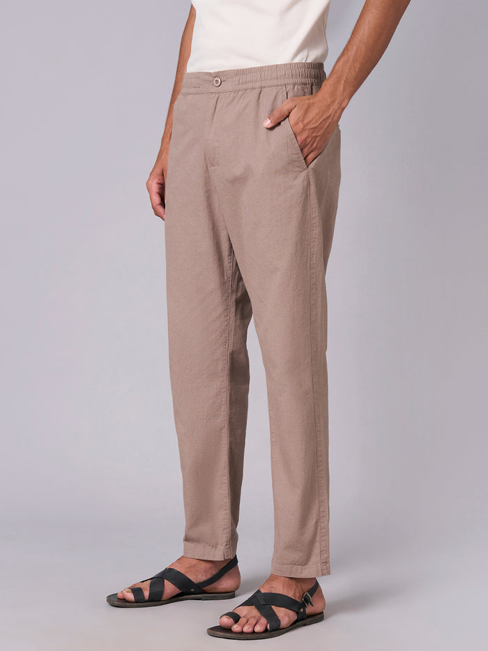 Men's Cotton Linen Regular Fit Pant Avenue