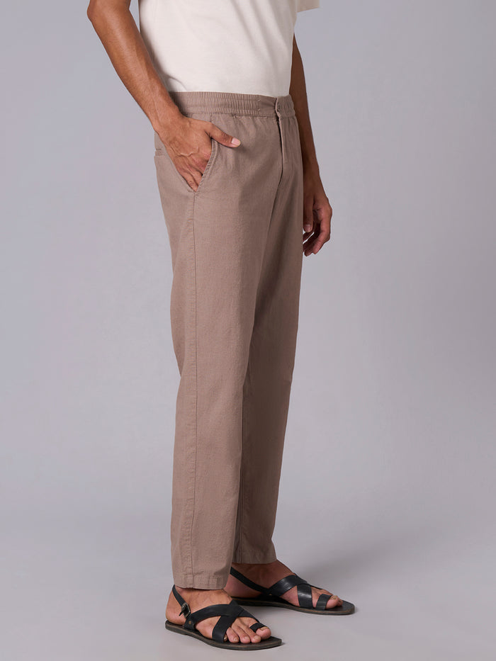 Men's Cotton Linen Regular Fit Pant Avenue