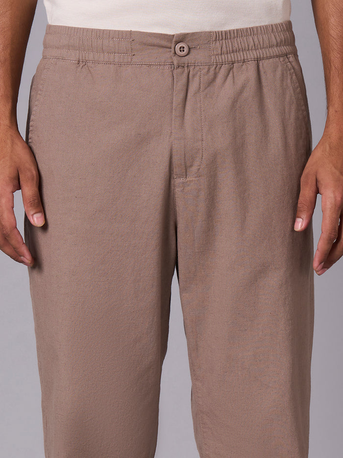 Men's Cotton Linen Regular Fit Pant Avenue