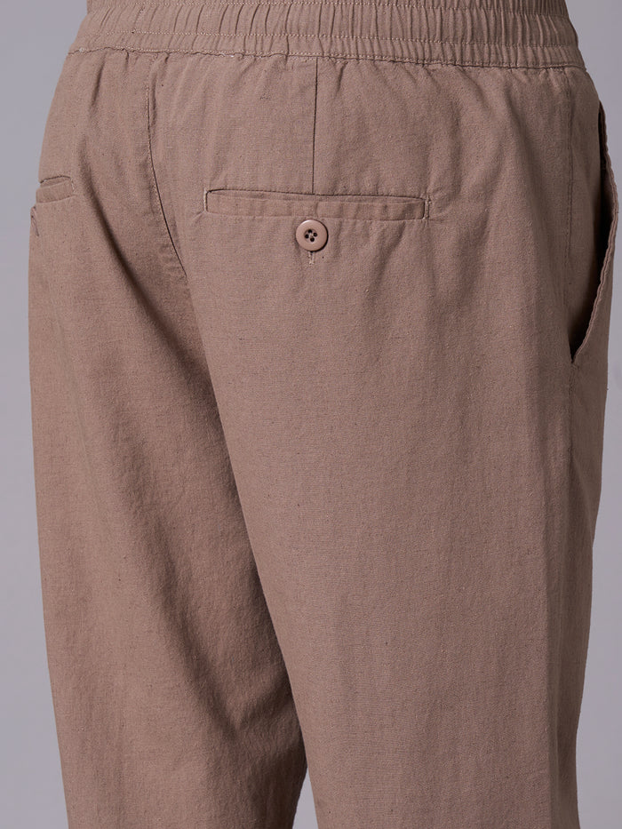 Men's Cotton Linen Regular Fit Pant Avenue