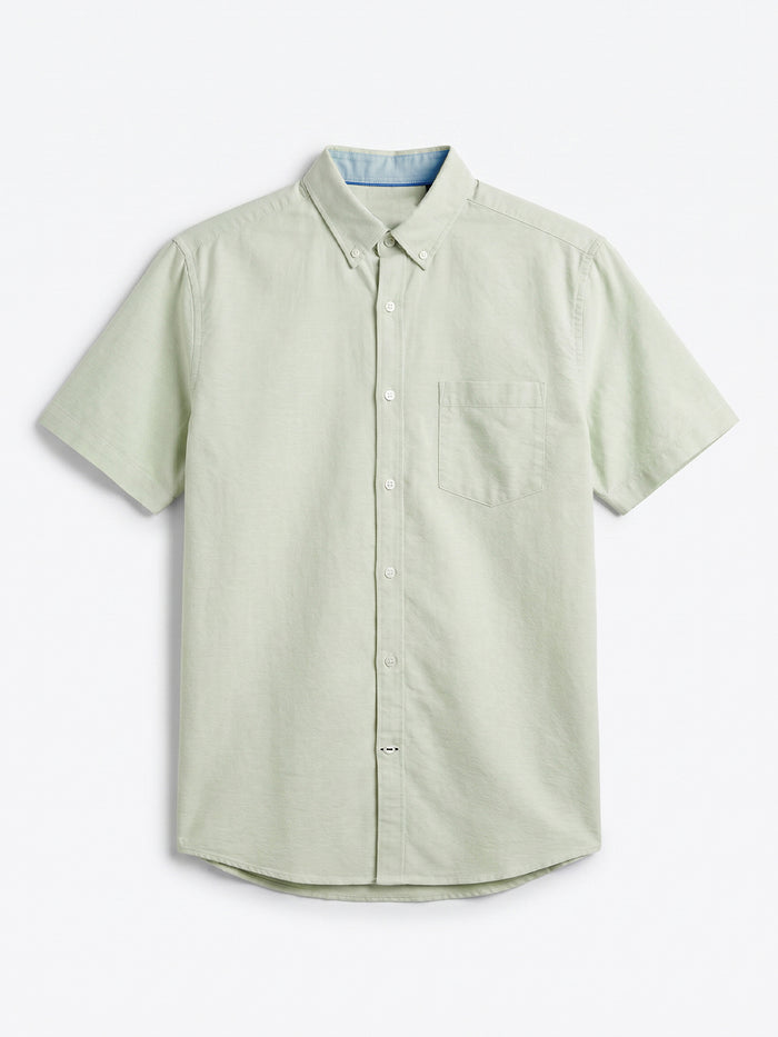 Men's Mint Oxford 100% Cotton Regular Fit Shirt