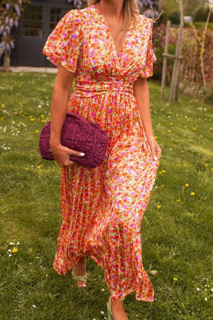 Mia™ | Flattering Printed Maxi Dress