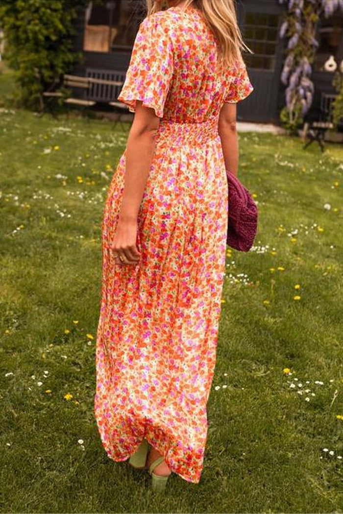 Mia™ | Flattering Printed Maxi Dress