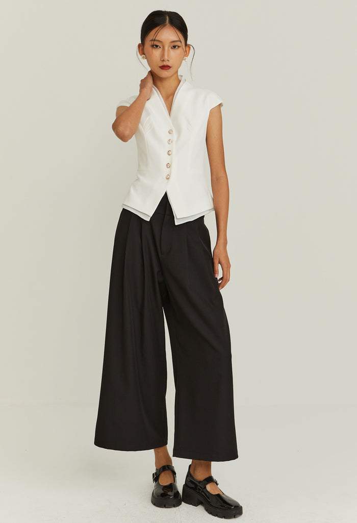 Midnight Pearl Vest Top