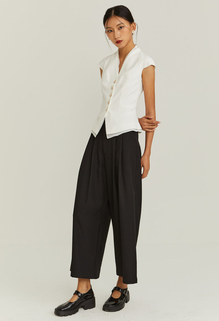 Midnight Pearl Vest Top