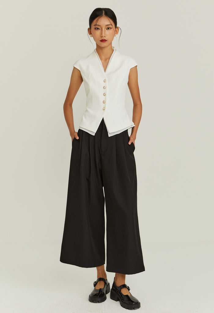 Midnight Pearl Vest Top