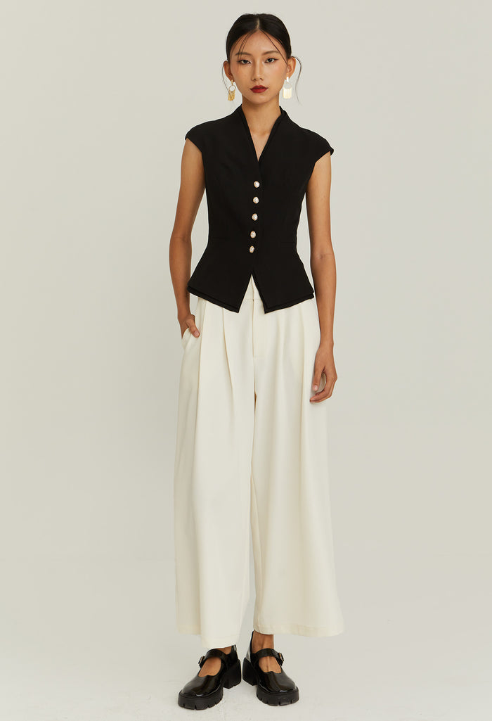 Midnight Pearl Vest Top