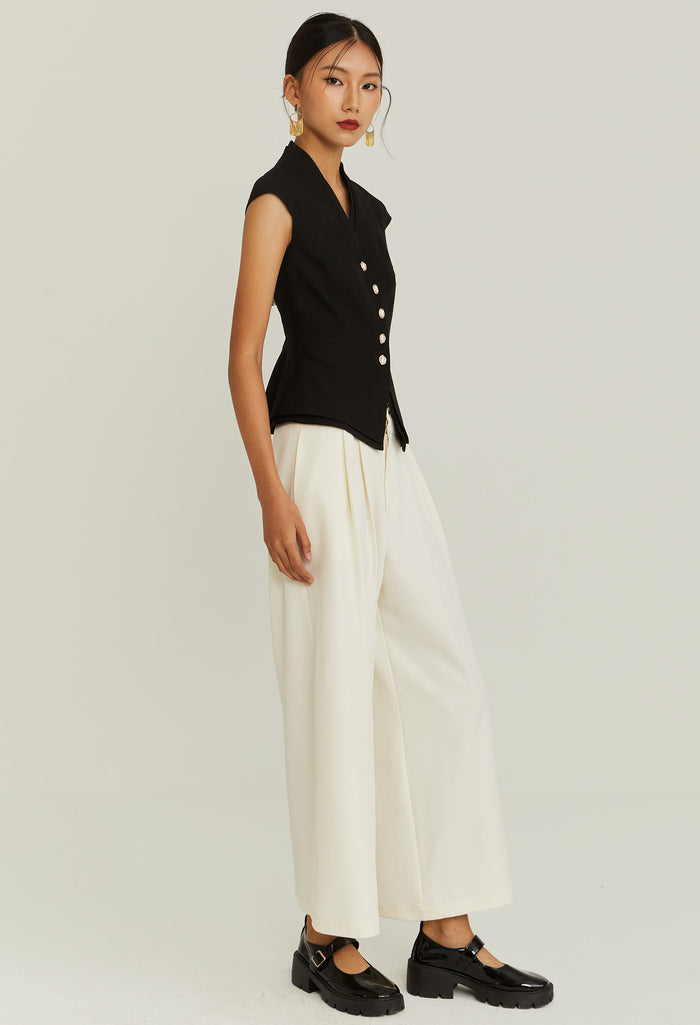 Midnight Pearl Vest Top