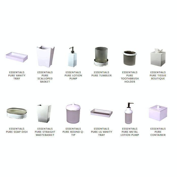 Mike & Ally Essentials Basic Enamel Bath Accessories