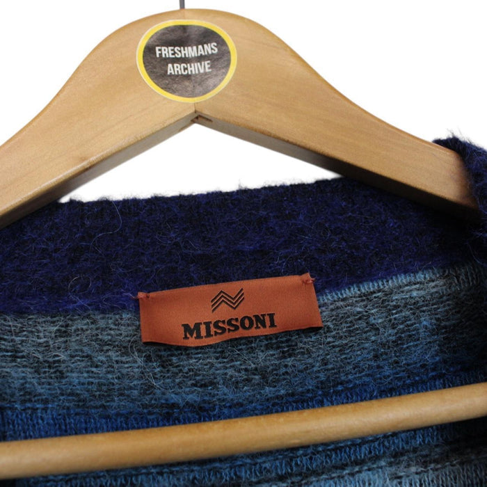 Missoni Multicoloured Button Up Alpaca Wool Blend Knit Cardigan Jumper