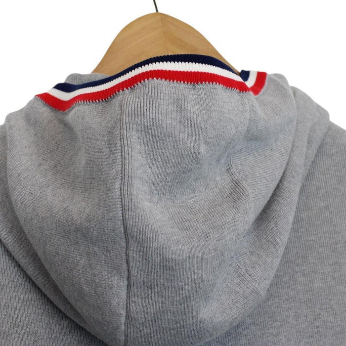 Moncler Grey Full Zip Down Maglia Tricot Cardigan Jacket