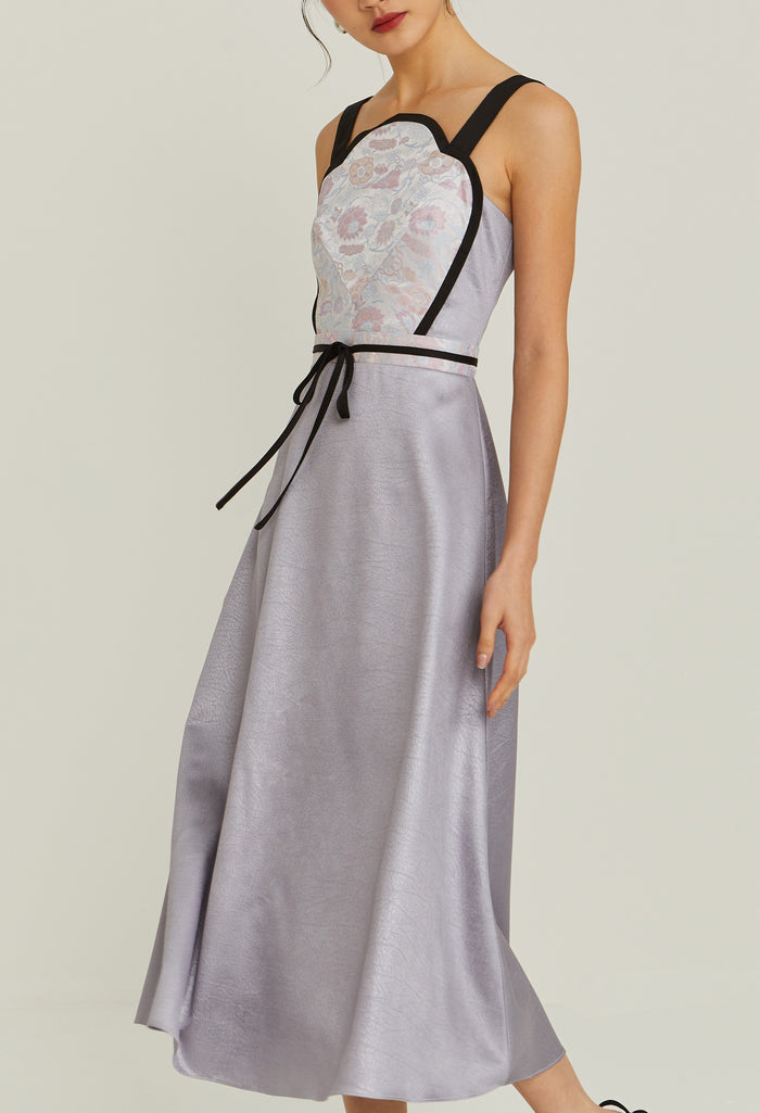 Moonlit Curve Midi Dress