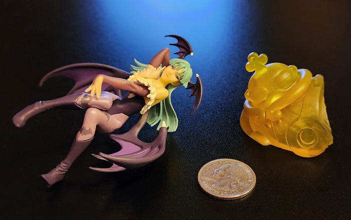 Morrigan Aensland Namco × Capcom Bandai Gashapon Figure (with Huitzil / Phobos Base)