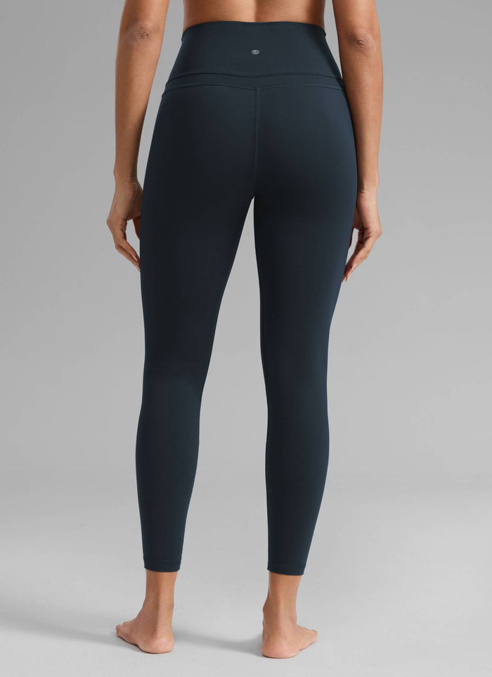 CRZ YOGA Women's Yoga Train High Rise Nakedfeel Leggings 25" 7/8 Pants True Navy