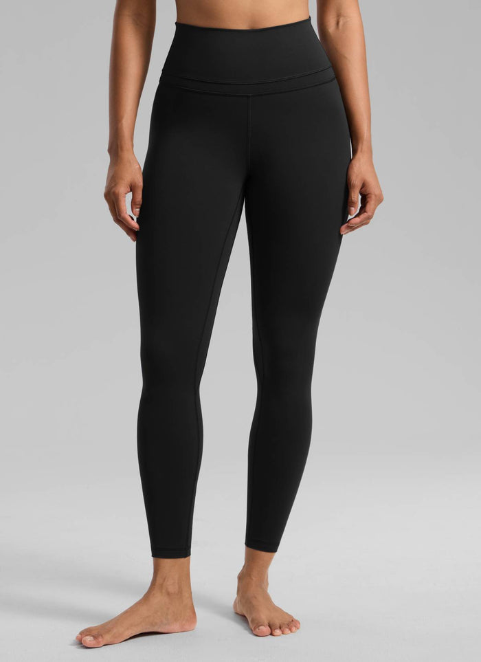 CRZ YOGA Women's Yoga Train High Rise Nakedfeel Leggings 25" 7/8 Pants Black