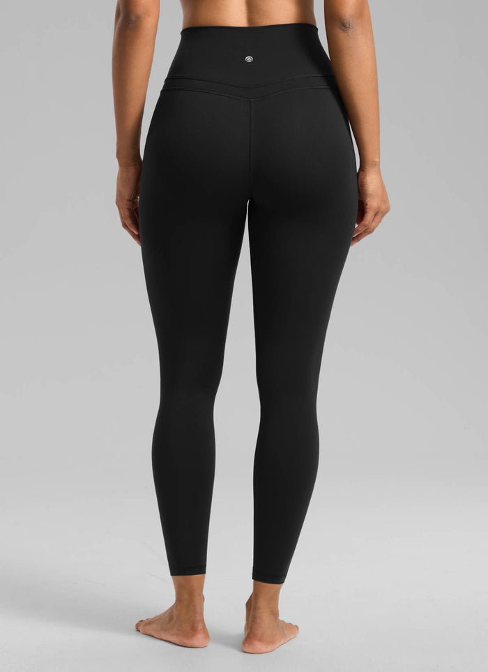 CRZ YOGA Women's Yoga Train High Rise Nakedfeel Leggings 25" 7/8 Pants Black