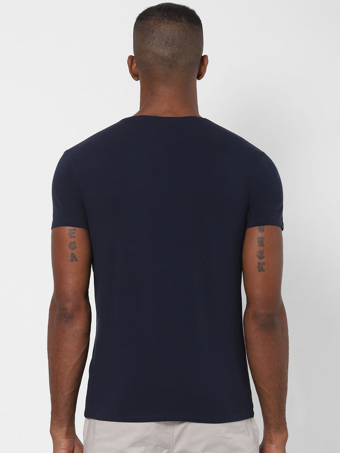 Navy Blue Crew Neck T-Shirt