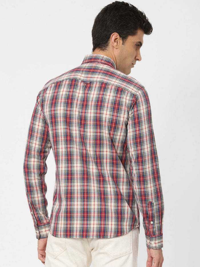 Off-White Check Full Sleeves Shirt