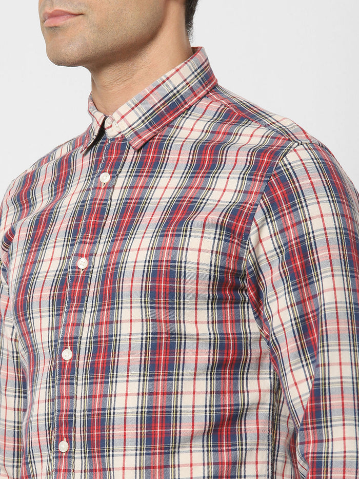 Off-White Check Full Sleeves Shirt