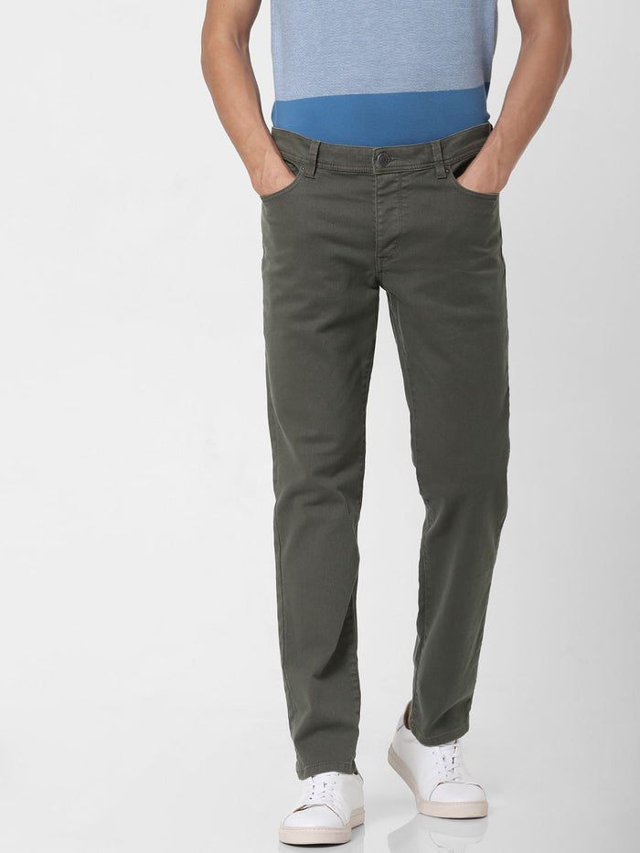 Olive Slim Fit Chinos