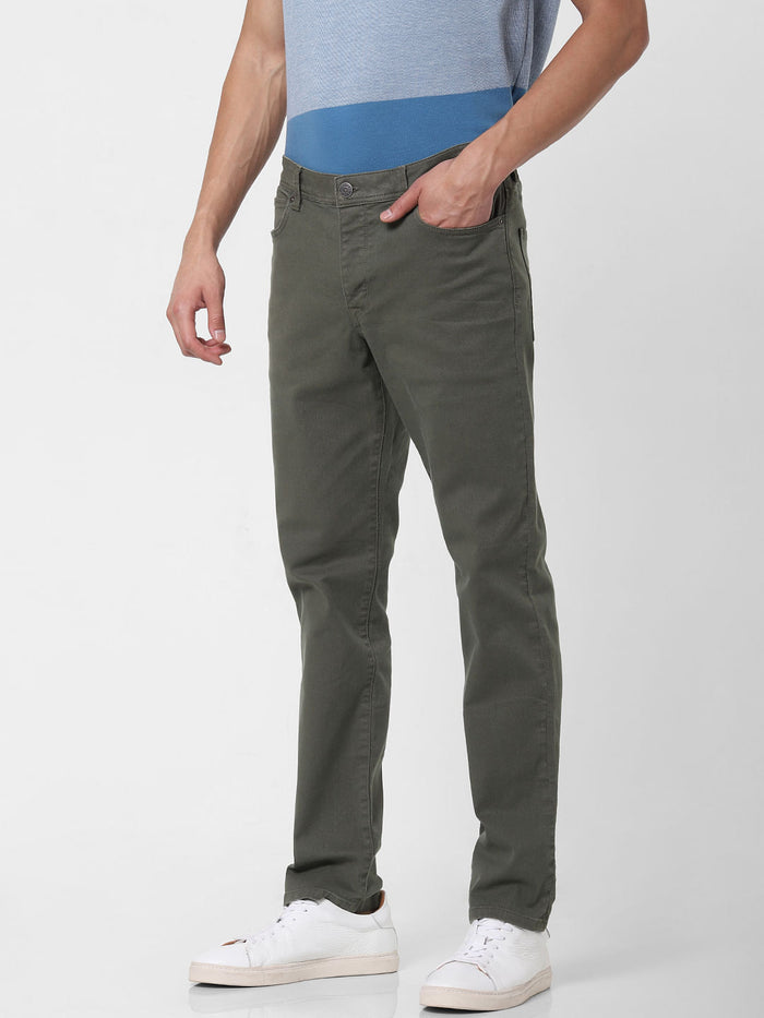Olive Slim Fit Chinos
