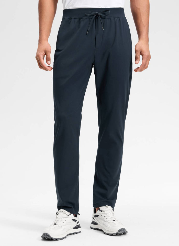 CRZ YOGA Men's Train Relaxed Fit On the Travel Pants 30'' True Navy