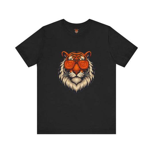 Orange Tint Bengal Cool Tiger Graphic Tee - Unisex Jersey Short Sleeve T-Shirt