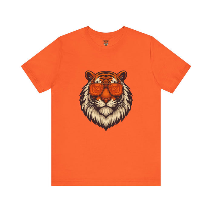 Orange Tint Bengal Cool Tiger Graphic Tee - Unisex Jersey Short Sleeve T-Shirt