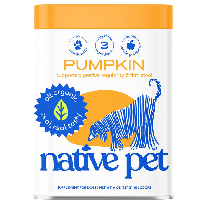 Organic Pumpkin Fiber Powder, Digestive Supplement for Dogs: 8 oz