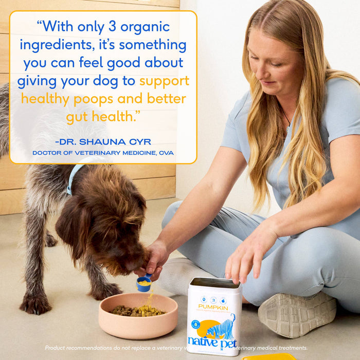 Organic Pumpkin Fiber Powder, Digestive Supplement for Dogs: 8 oz