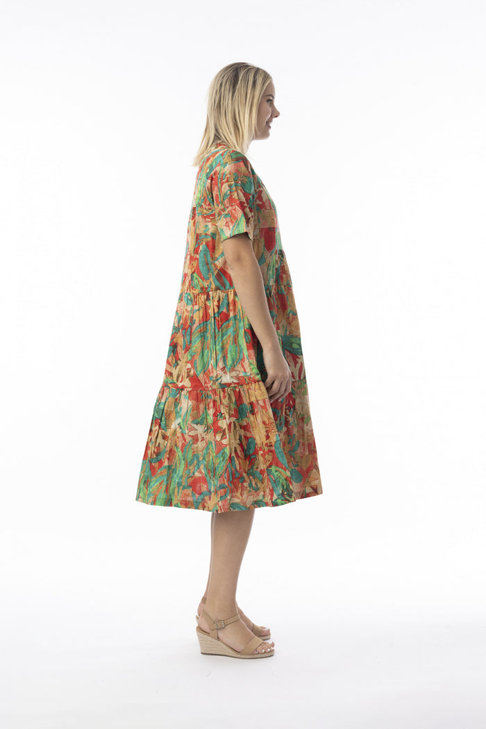 Orientique Organic Cotton Sao Paulo Layered Dress