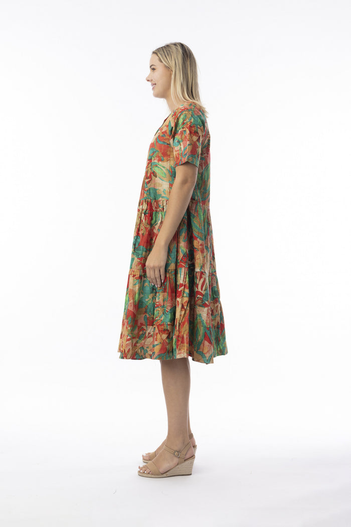 Orientique Organic Cotton Sao Paulo Layered Dress