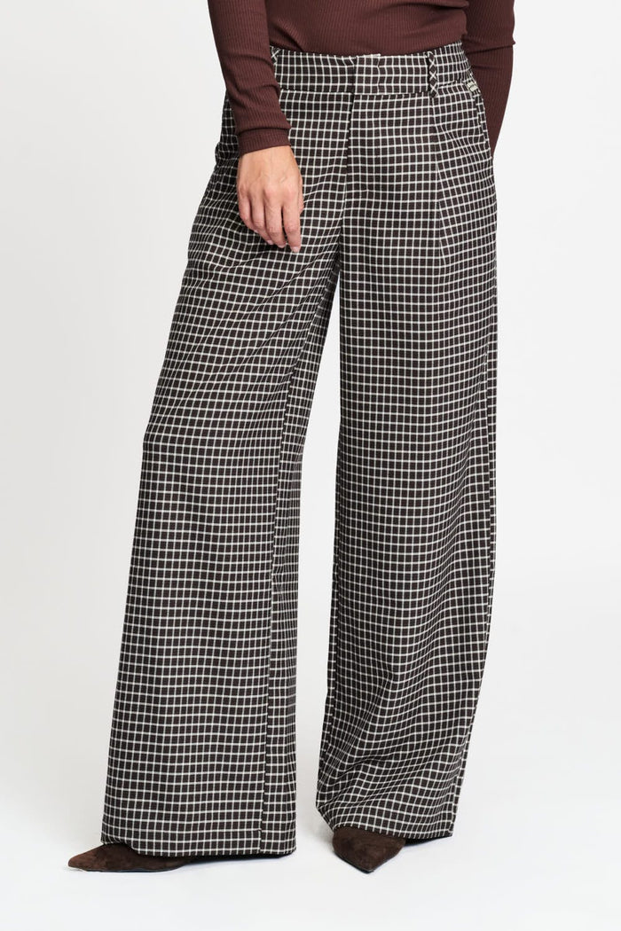 POM Amsterdam Pants PANTS - Charlie Check Brown