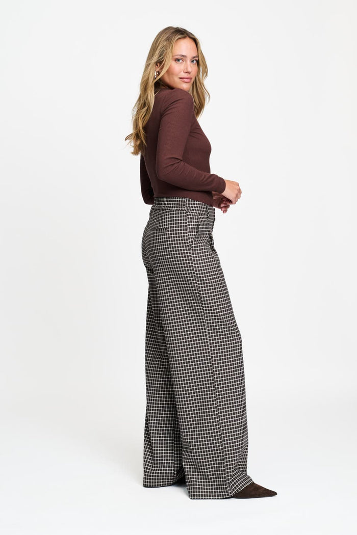 POM Amsterdam Pants PANTS - Charlie Check Brown
