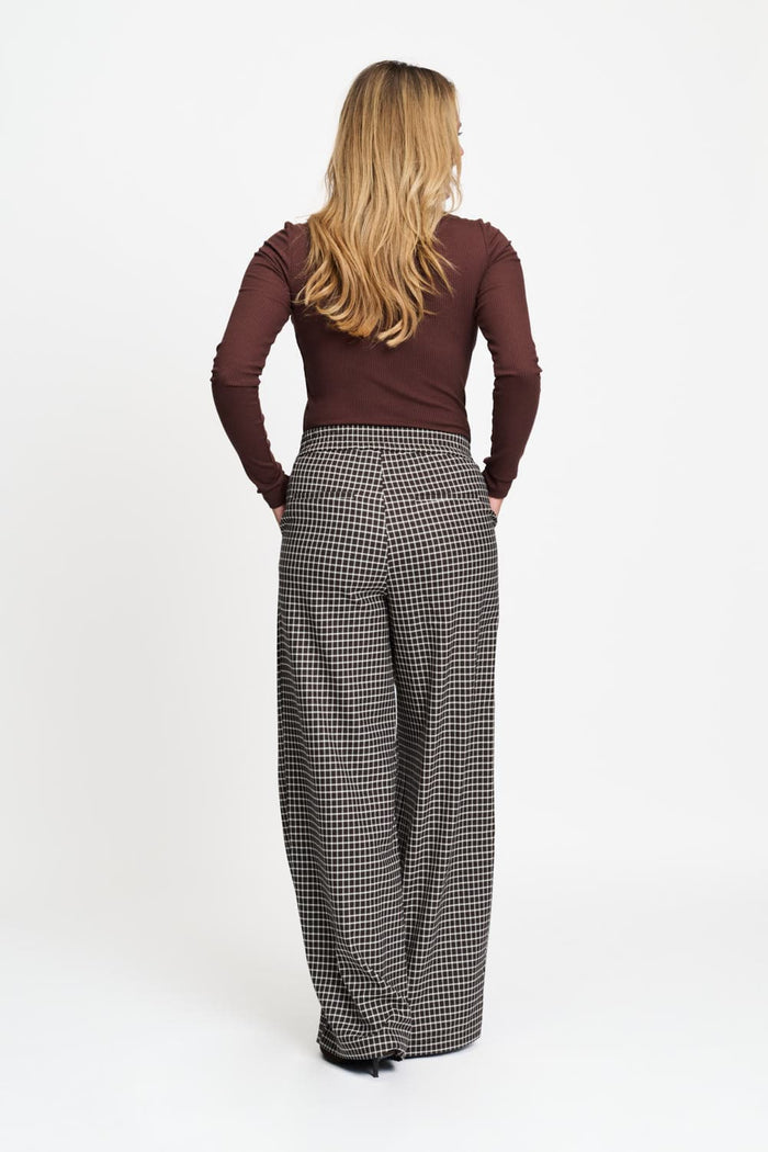 POM Amsterdam Pants PANTS - Charlie Check Brown