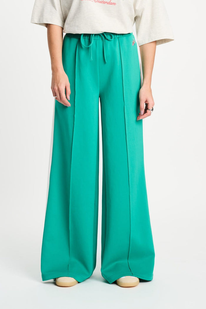 POM Amsterdam Pants TRACKPANTS - Stripe Wander Green