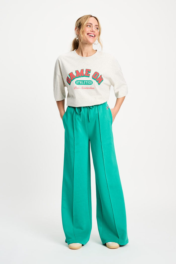 POM Amsterdam Pants TRACKPANTS - Stripe Wander Green