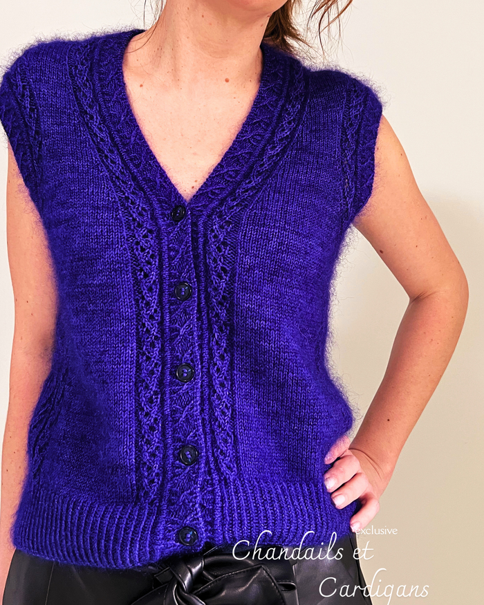 Patron de tricot ATHEN CRADIGAN PDF -(sans couture)