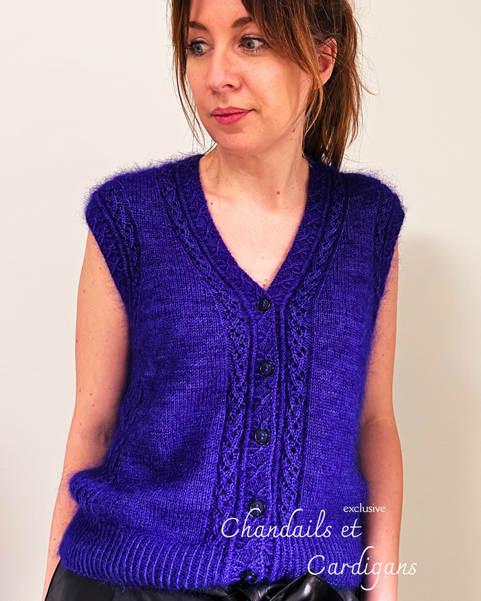 Patron de tricot ATHEN CRADIGAN PDF -(sans couture)