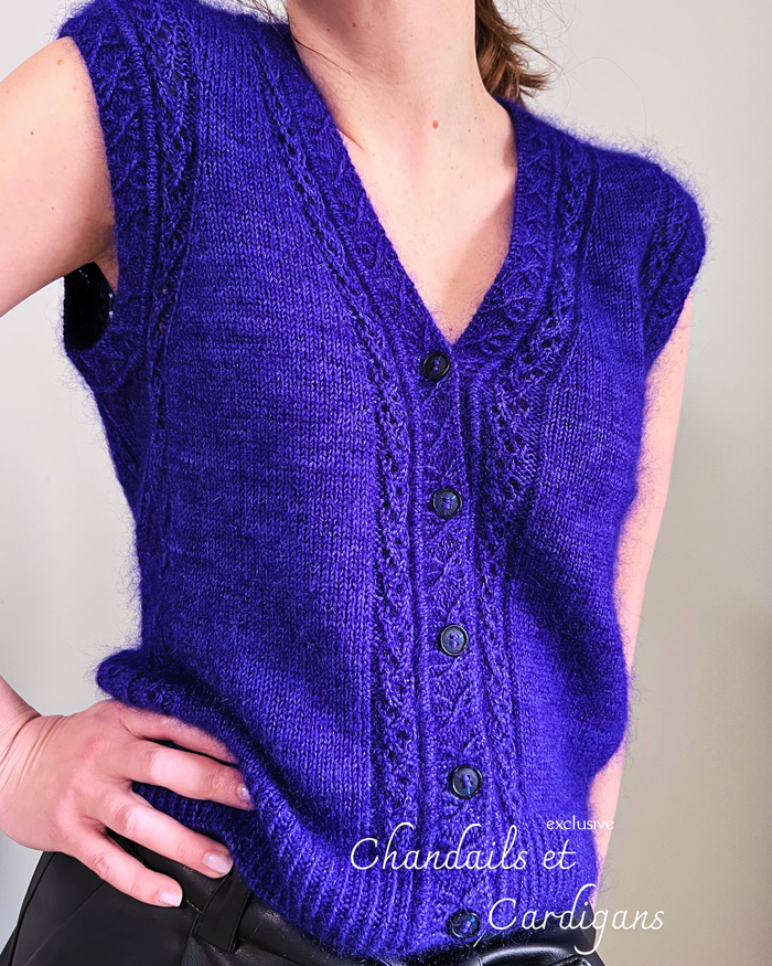 Patron de tricot ATHEN CRADIGAN PDF -(sans couture)