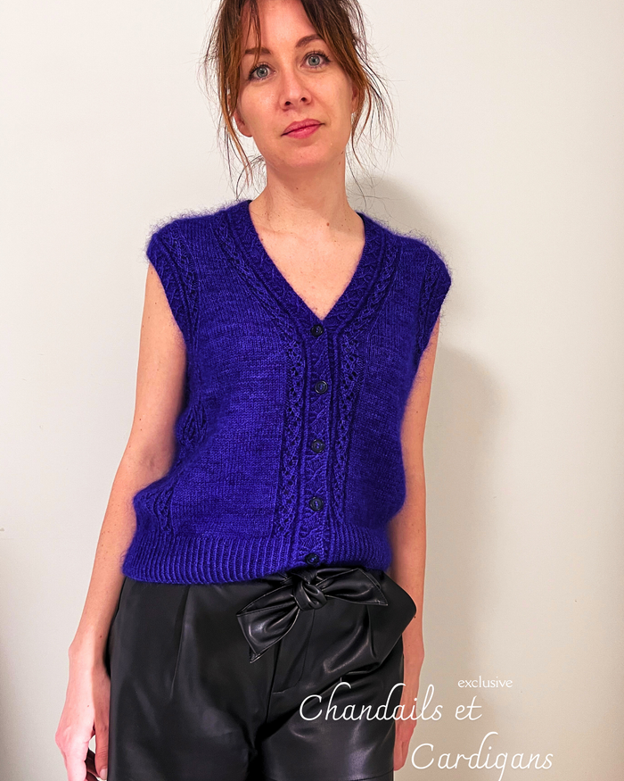 Patron de tricot ATHEN CRADIGAN PDF -(sans couture)