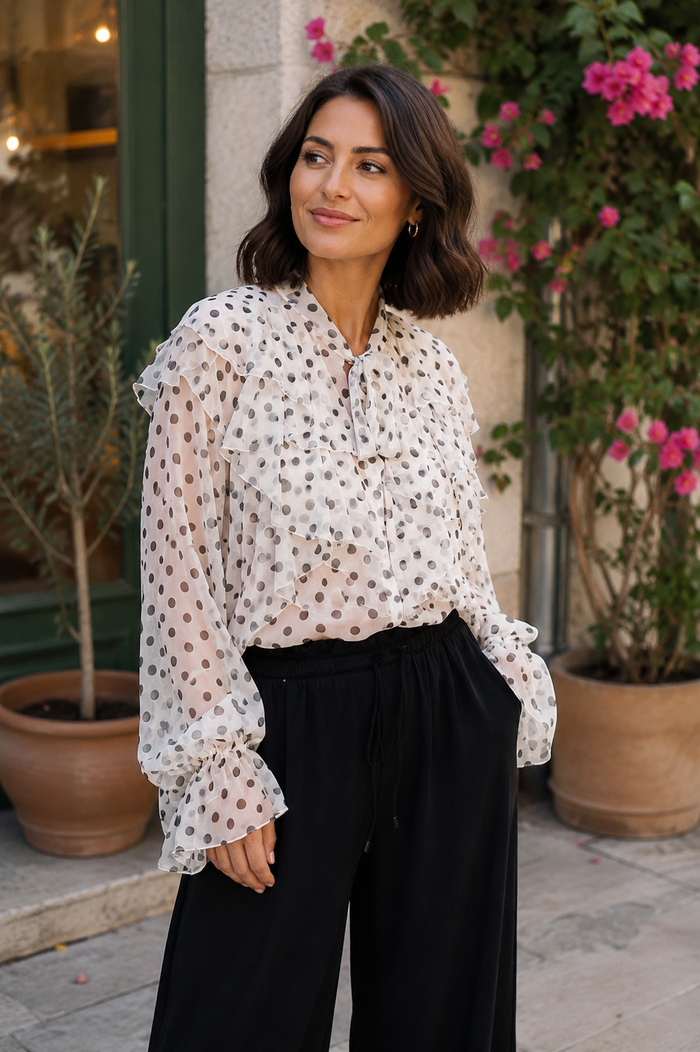 Perri Polka Dot Blouse