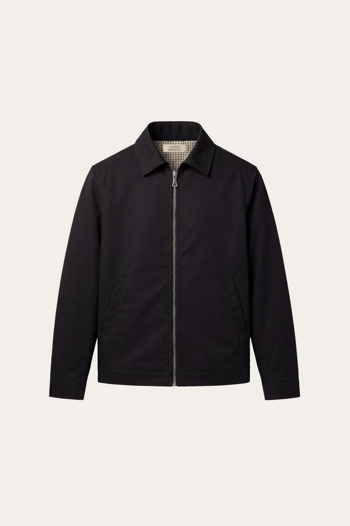 Pietro Lightweight Zip Jacket Black