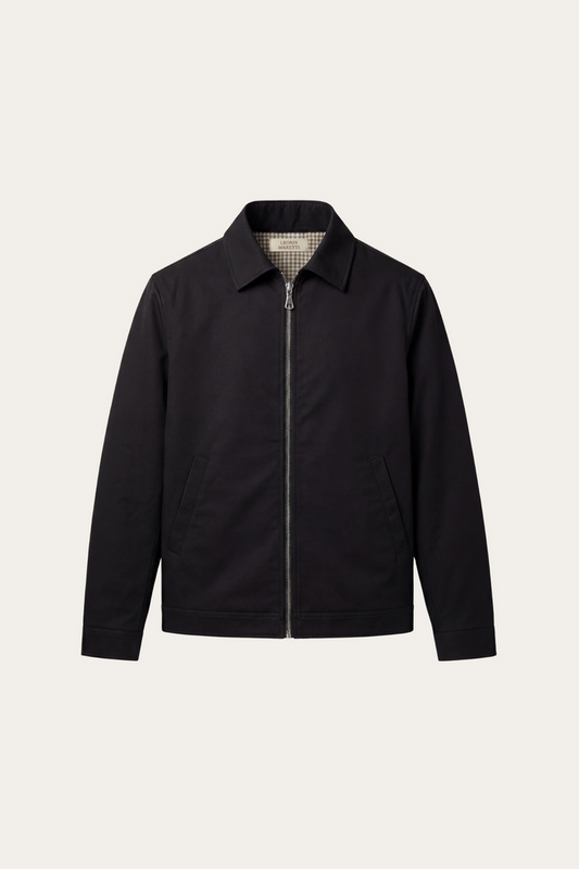 Pietro Lightweight Zip Jacket Black