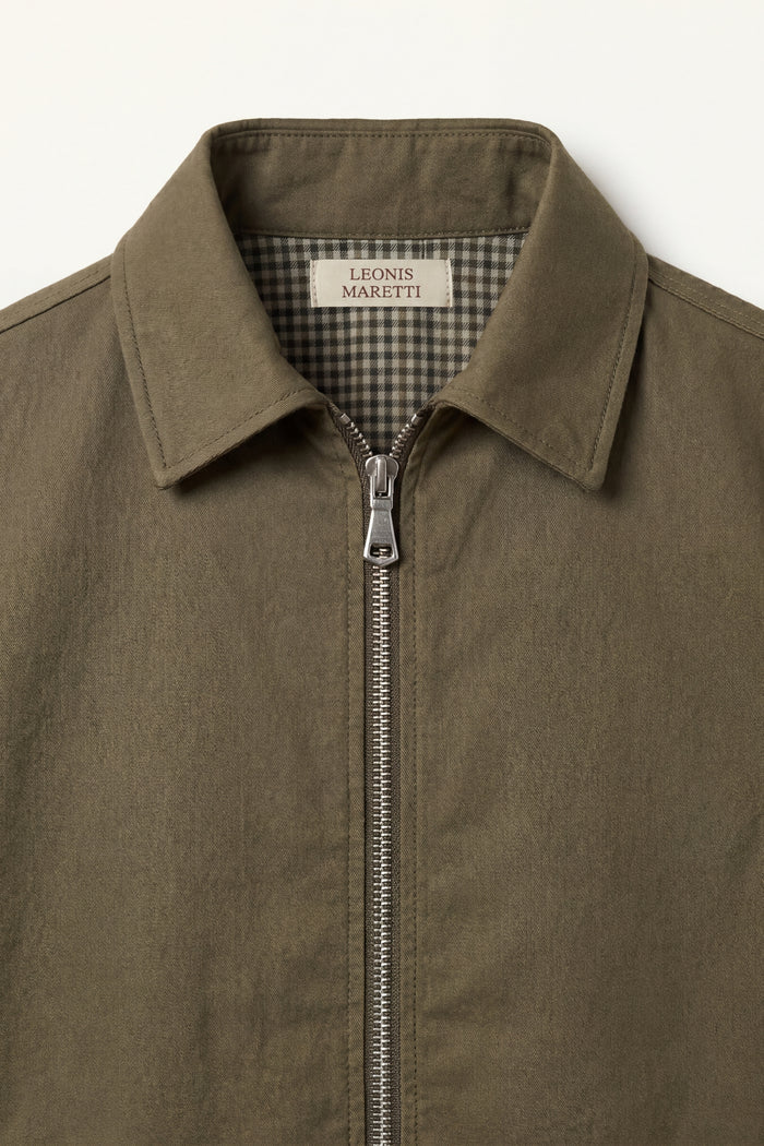 Pietro Lightweight Zip Jacket Khaki
